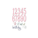 Sizzix Thinlits Dies by Debi Potter 15/Pkg - Fabulous Birthday Numbers*
