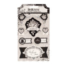 BoBunny Adhesive Layered Chipboard 8 pack - Tuxedos & Tiaras with Black Foil Accents*