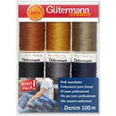 Gutermann Denim Sewing Thread Set - 6 Spools Denim