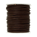 John Bead Dazzle-It Genuine Leather Cord .5mm Round 27.3yd - Brown*