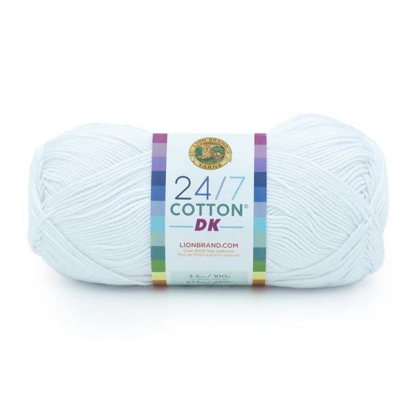 Lion Brand 24/7 Cotton DK Yarn - Sugarcane