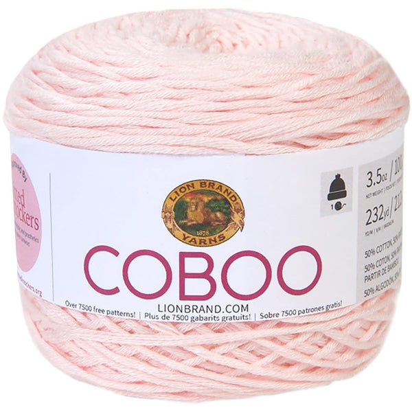 Lion Brand Coboo Yarn - Pale Pink
