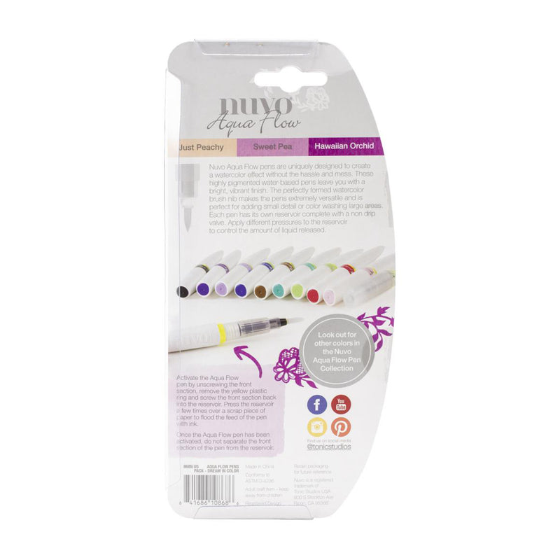 Nuvo Aqua Flow Pens 3 pack - Dream In Color*