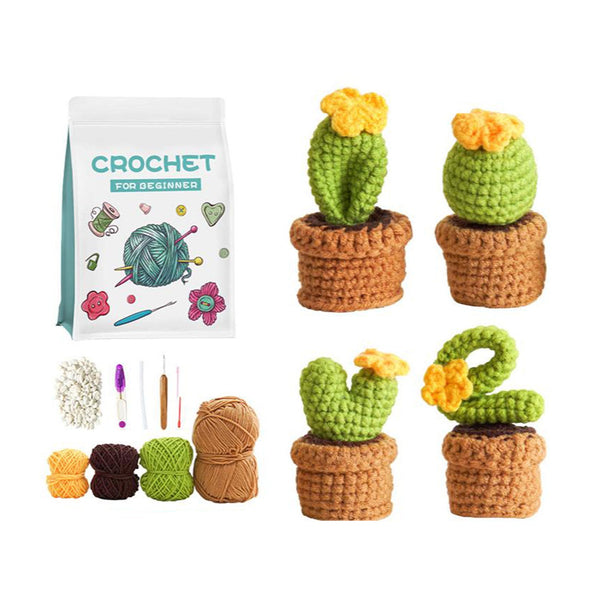 Poppy Crafts Learn to Crochet Kit  #8 - Cactus