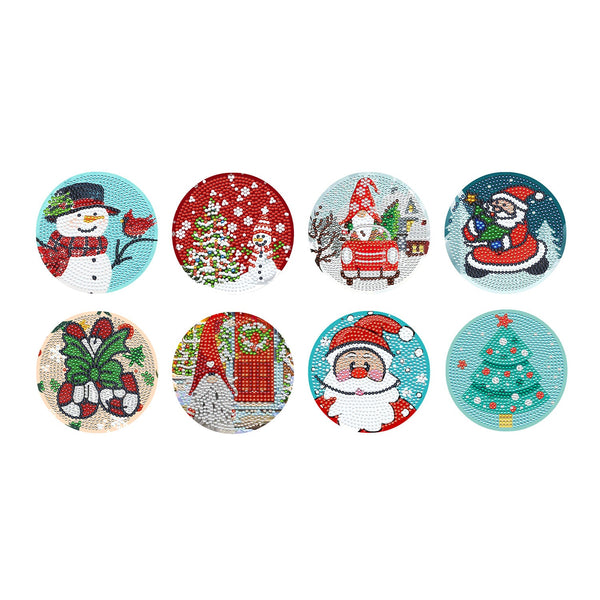 Poppy Crafts Diamond Coaster Kit #8 - Fun Christmas*