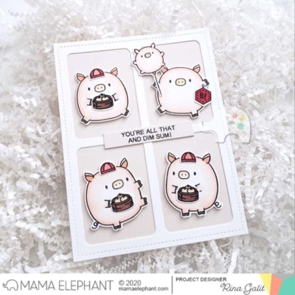 Mama Elephant Stamp Set 4in x 6in - Zodiac Pig*