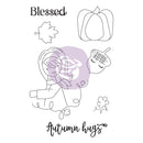 Prima Marketing Julie Nutting Mixed Media Cling Rubber Stamp - Autumn Hugs*