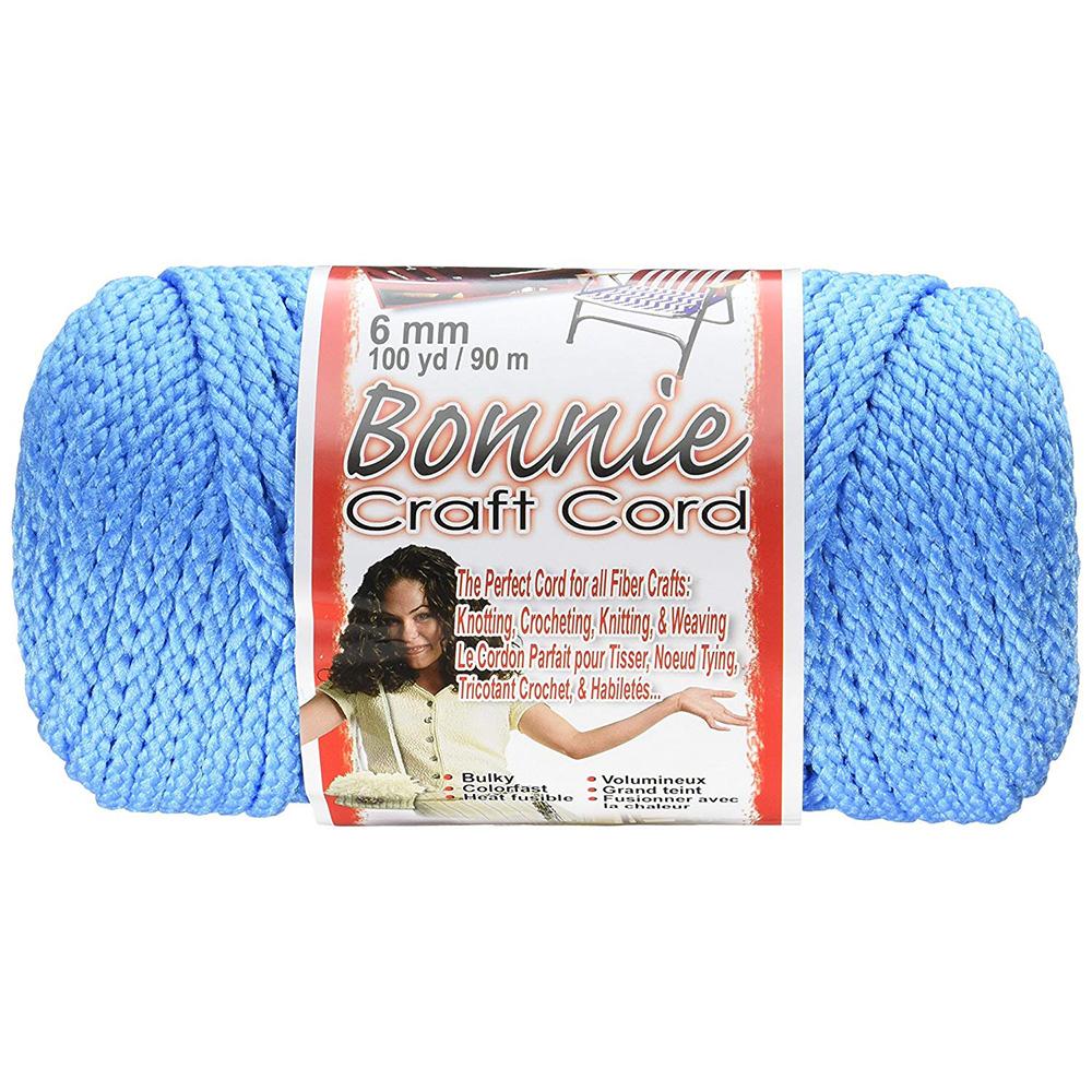 Bonnie Macrame Craft Cord 6mmx100yd-Smoke Gray