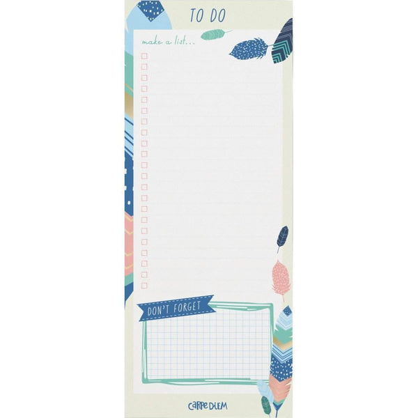 Carpe Diem - Magnetic To Do List - Feathers*