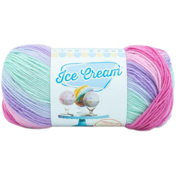 Lion Brand Ice Cream Yarn - Ube - 3.5oz/100g