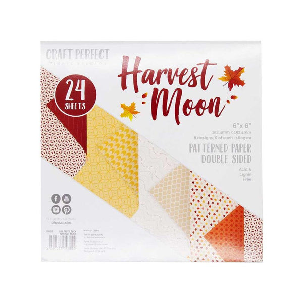 Craft Perfect Double-Sided Cardstock 6"x 6" 24 pack - Harvest Moon*