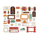 Echo Park Cardstock Ephemera 33/Pkg Frames & Tags, Happy Fall*