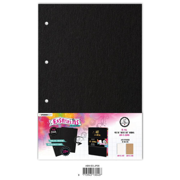 Art By Marlene Journal Pages 8.25"x 11.7" - Nr. 08, Black*