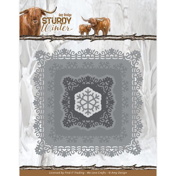 Find It Trading Amy Design Dies Winter Square, Sturdy Winter*