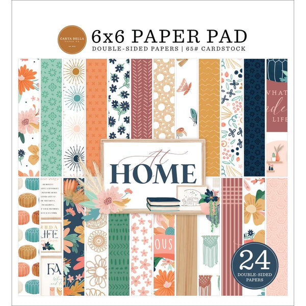 Carta Bella Double-Sided Paper Pad 6"X6" At Home