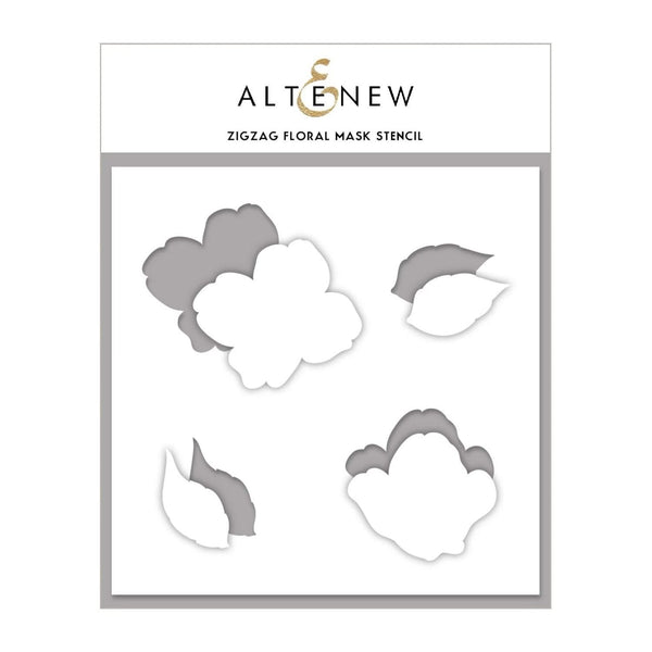 Altenew Zig Zag Floral Mask Stencil 6in x 6in*