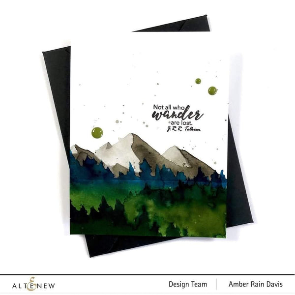 Altenew Stencil - Mountain Scene