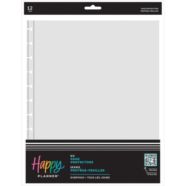 Me & My Big Ideas Happy Planner Snap-In Big Page Protectors Clear*