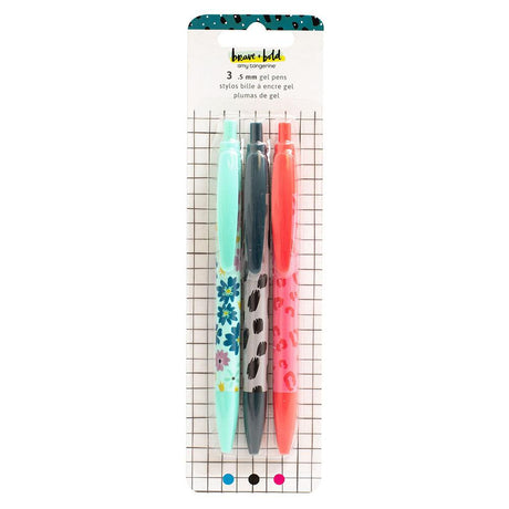 Amy Tan Brave & Bold Gel Pen Set 3 Pack - Assorted Colours*