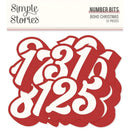 Simple Stories Boho Christmas Bits & Pieces Die-Cuts 31 pack Number