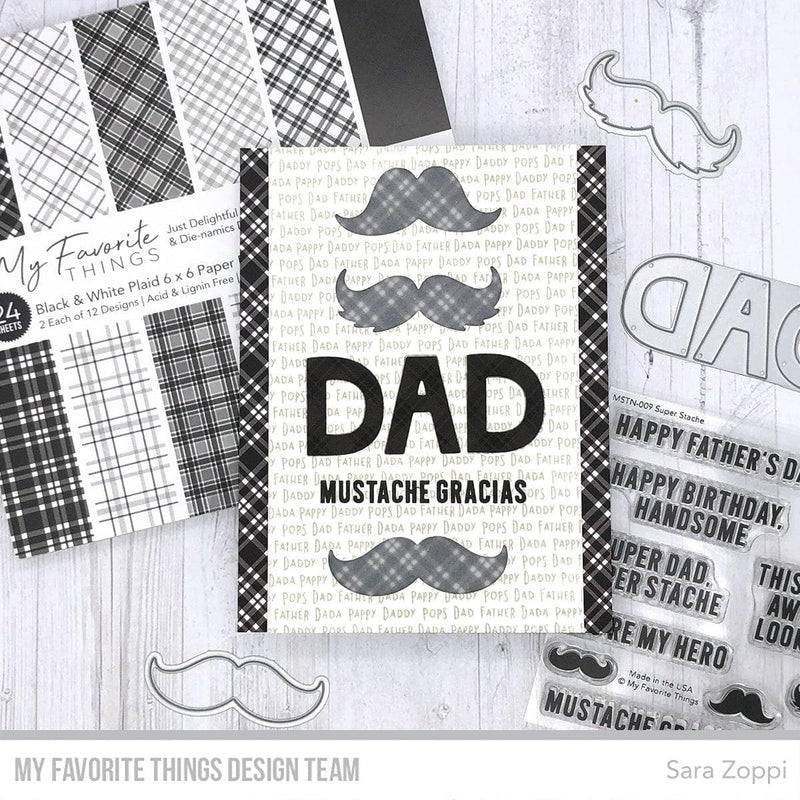 My Favorite Things Background Cling Rubber Stamp 5.75"x 5.75" - Father Figures*