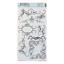 Carolee's Creations Adorn It Clear Stickers - Refined Black*