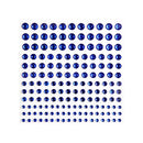 Poppy Crafts Self-Adhesive Rhinestone Sheet - Blue