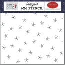Carta Bella Stencil 6in x 6in - Simple Starfish, By The Sea*
