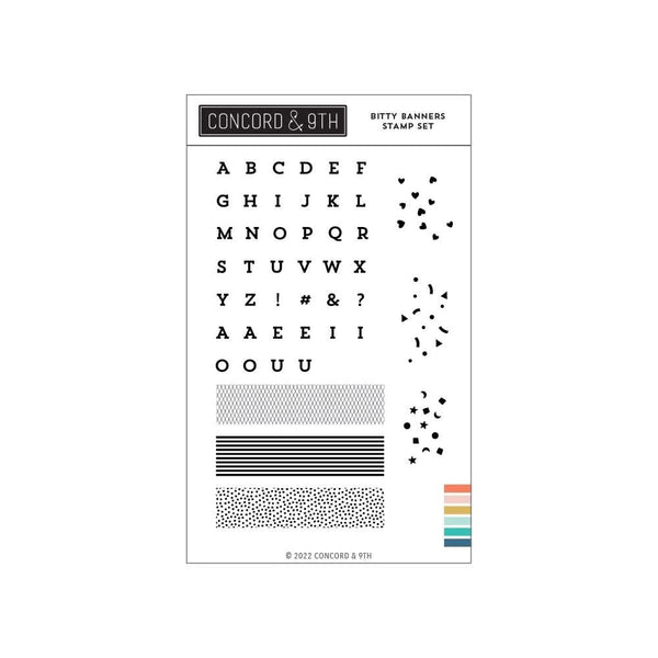 Concord & 9th Clear Stamps 4"X6" - Bitty Banners