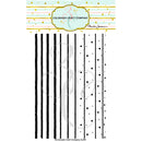 Colorado Craft Company Clear Stamps 4"x 6"- Stripes & Dots Background - By Anita Jeram*