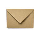 Poppy Crafts A6 Cards and Envelopes - Brown Kraft - Pack of 10