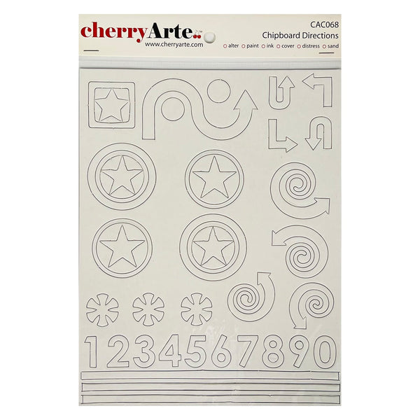 Cherry Arte Chipboard - Directions*