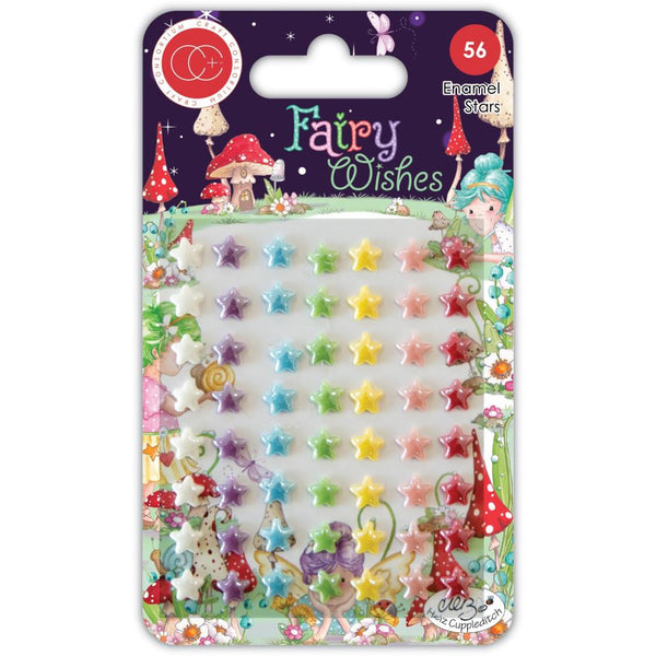 Craft Consortium Adhesive Enamel Dots 56 pack  Fairy Wishes; Stars