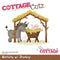 CottageCutz Dies - Nativity  with Donkey, 3.2 inch X2.6 inch