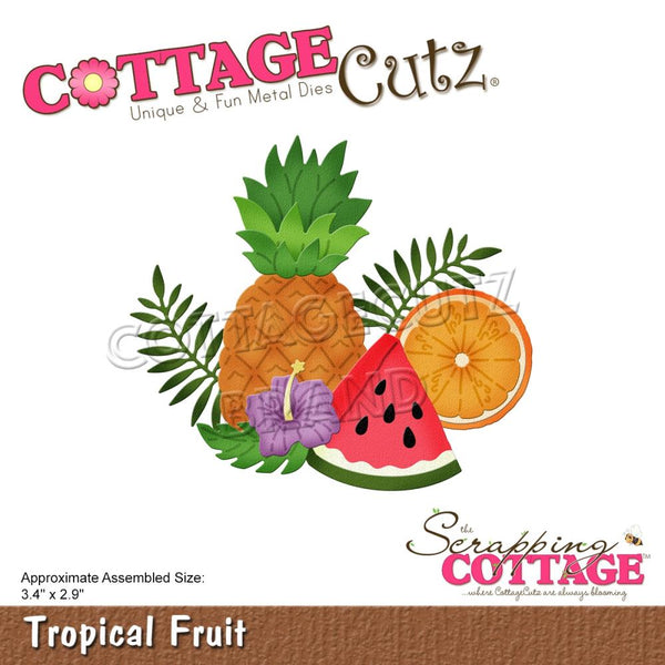 CottageCutz Dies - Tropical Fruit 3.4in X2.9in*