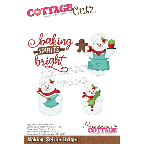 CottageCutz Dies Baking Spirits Bright 2.5" To 1.5"*