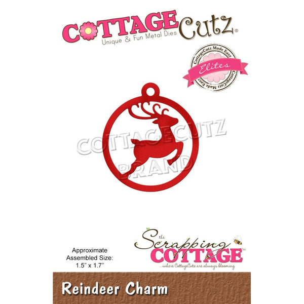 CottageCutz Dies - Reindeer Charm, 1.5 inch X1.7 inch*