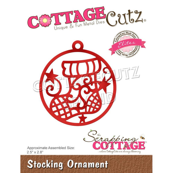 CottageCutz Dies - Stocking Ornament, 2.5 inch X2.8 inch*