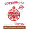 CottageCutz Dies - Merry Christmas Ornament, 2.7 inch X3.2 inch*