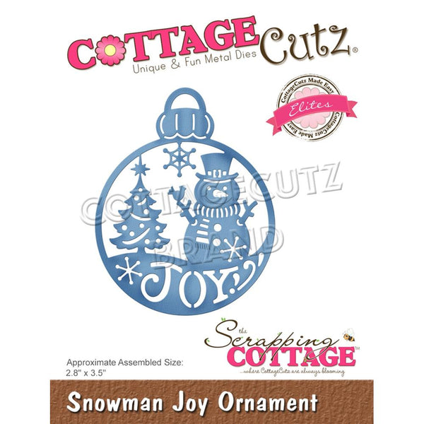 CottageCutz Elites Die - Snowman Joy Ornament 2.8in x 3.5in