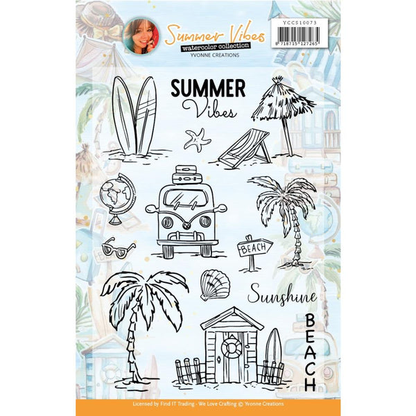 Find It Trading Yvonne Creations Clear Stamps Summer VIbes