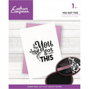 Crafter's Companion Clear Acrylic Stamps - You Got This*
