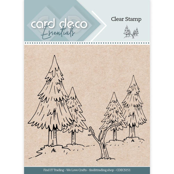 Find It Trading Card Deco Essentials Clear Stamp Winter Forest*