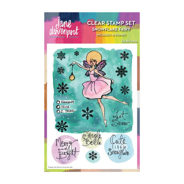 Creative Expressions 6"x 4" Clear Stamp Set by Jane Davenport - Snowflake Fairy*