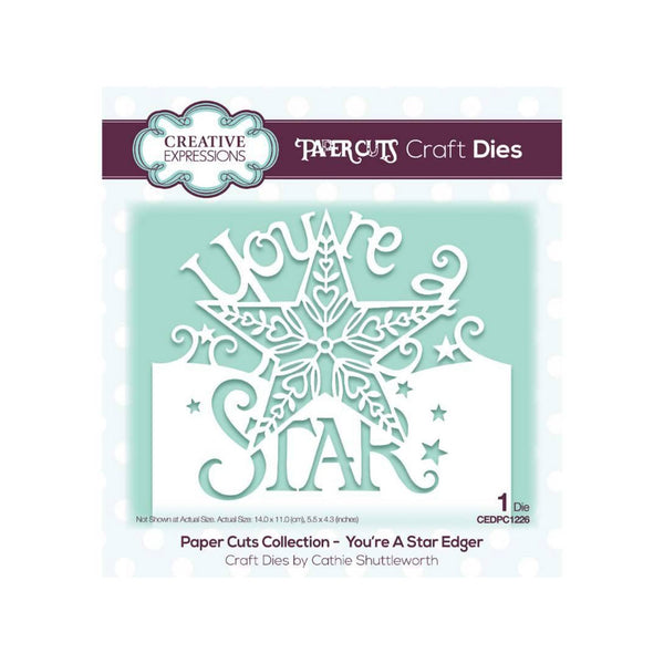 Creative Expressions Paper Cuts Edger Craft Die - You’re A Star*