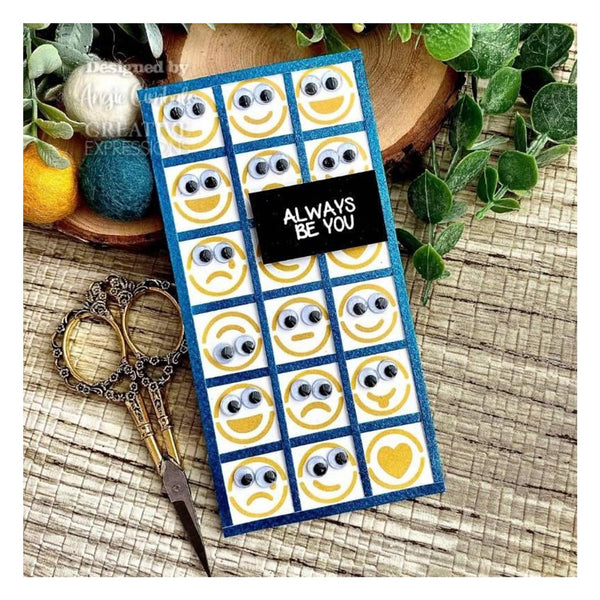 Creative Expressions Mini Stencil 4"x 3"- Smile*