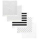 Teresa Collins Paper Collection 12in x 12in - Clear With Black*