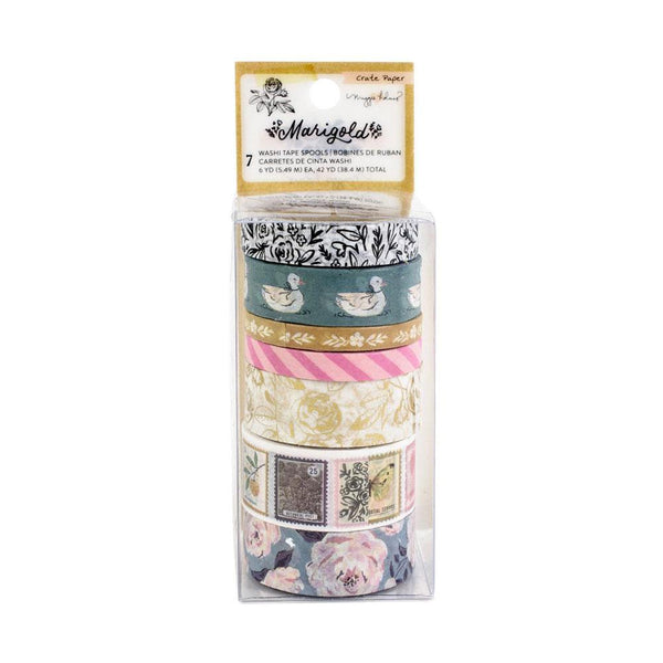 Crate Paper Maggie Holmes Marigold Washi Tape 7 Pack - 6 Yards Each*