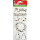 Little Birdie Christmas Sticker Embellishment 7 pack Tone*