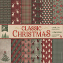 Little Birdie Cardstock 12 Sheet Pack 12"X12" Classic Christmas*